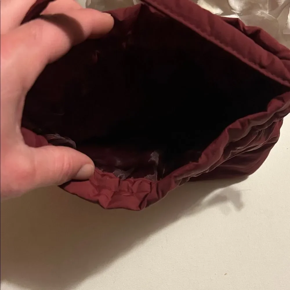 Fenty Beauty Burgundy Cosmetic Pouch